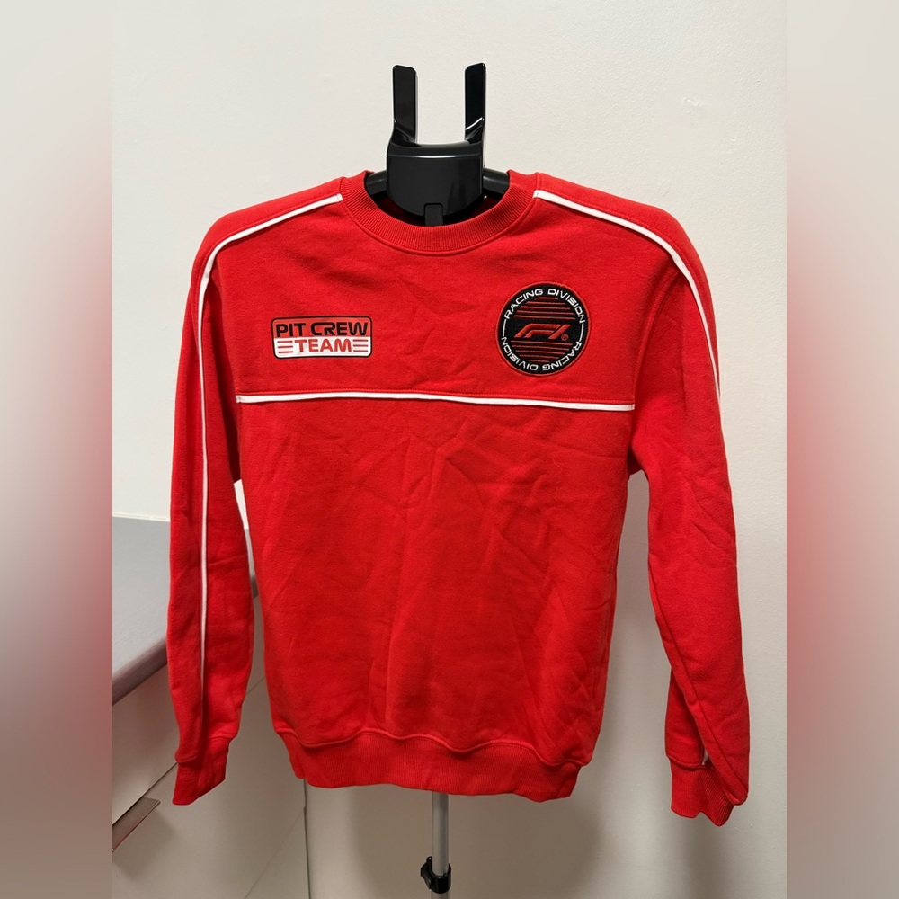 F1 Formula One Sweatshirt Racing Motorsport Red Pit Crew - Men Unisex XXS NWT